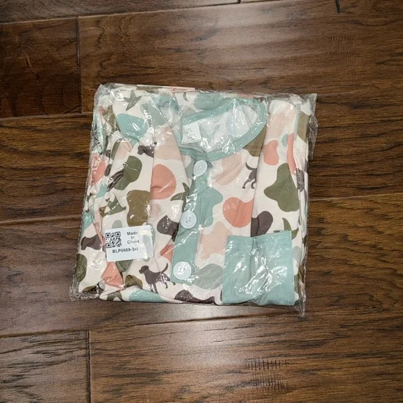 🐕Bamboo Blend Pajama Set Boys 7/8 - Picture 2 of 2